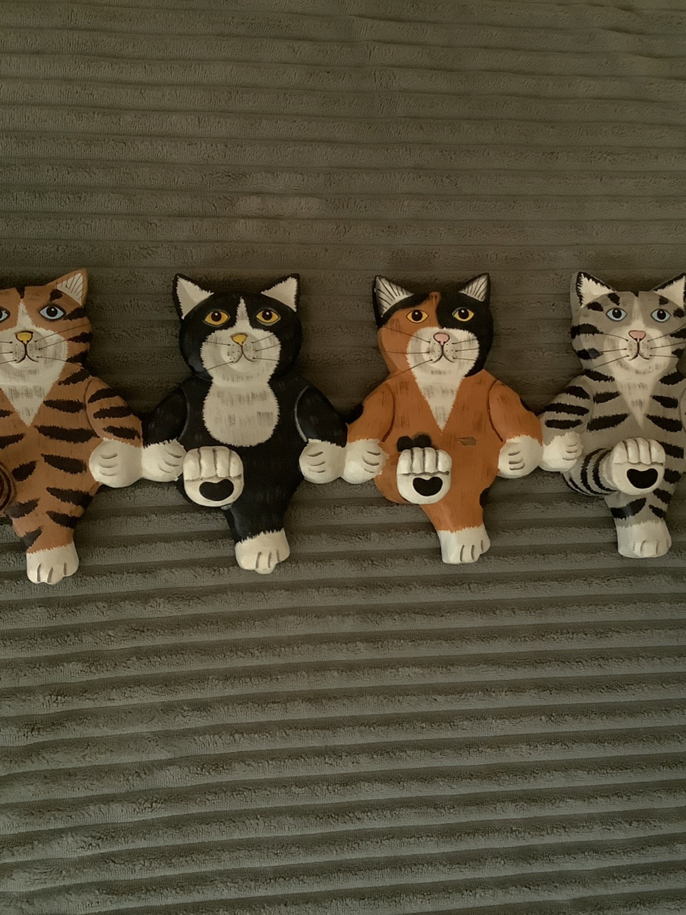 Pier 1 Cat Wall Hooks in Black, Brown, Tan, Gray